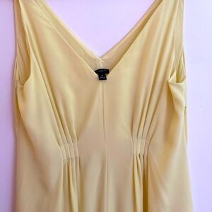 Ann Taylor 12 Petite yellow chiffon dress
